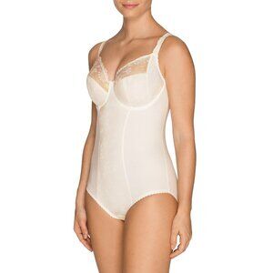 Prima Donna All In One Meadow Shapewear Bodysuit White NWT 38E